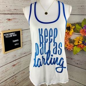 Keep Dallas Darling Texas Tank Top Large | Next Level Apparel